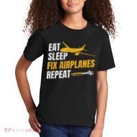 Eat Sleep Fix Airplanes Repeat Aircraft Mechanic Kids T-Shirt thumb 2