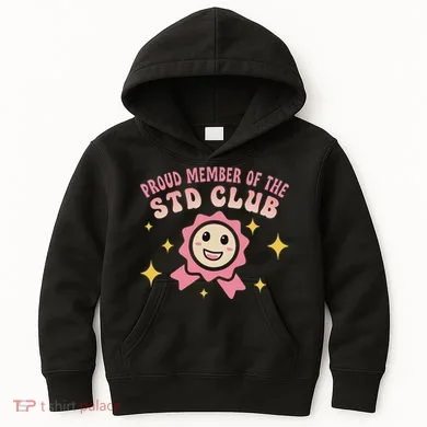 Embarrassing Std Funny Inappropriate Hilarious Kids Hoodie