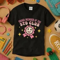Embarrassing Std Funny Inappropriate Hilarious Kids T-Shirt thumb 3