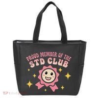 Embarrassing Std Funny Inappropriate Hilarious Tote Bag thumb 0