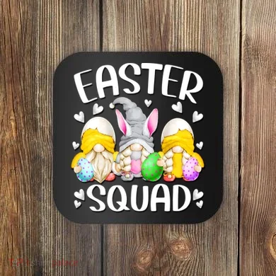 Easter Squad Gnomies Coaster