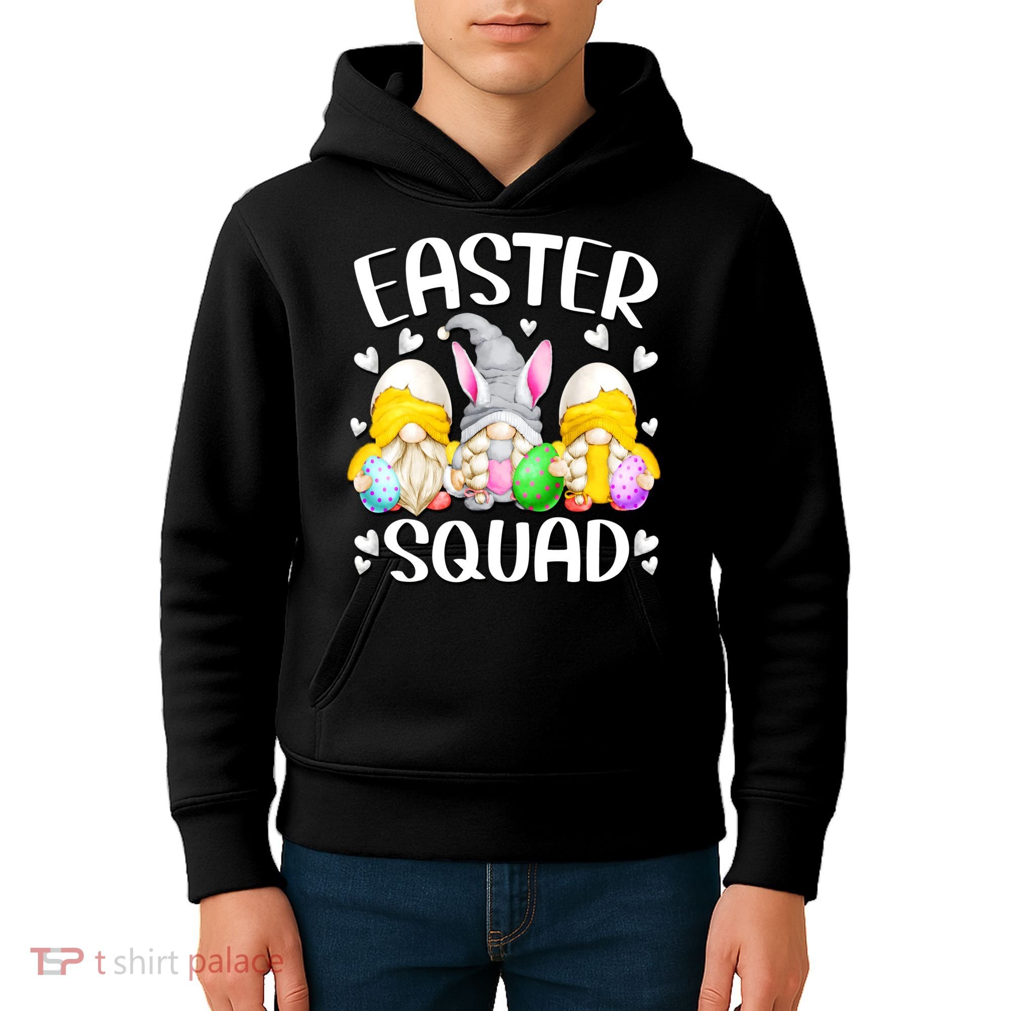 Easter Squad Gnomies Kids Hoodie