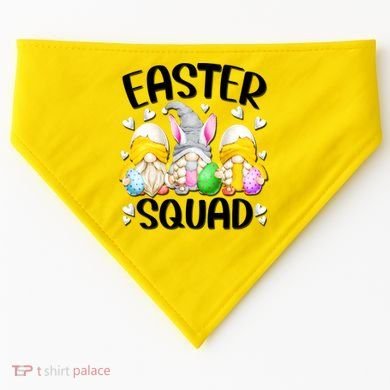 Easter Squad Gnomies USA-Made Doggie Bandana