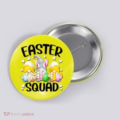 Easter Squad Gnomies Button
