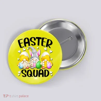 Easter Squad Gnomies Button