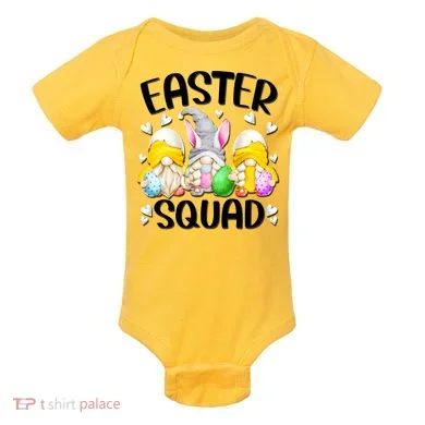 Easter Squad Gnomies Baby Bodysuit