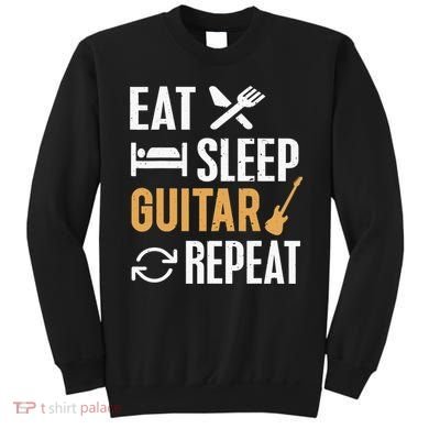Eat Sleep Guitar Repeat Tshirt For Guitar Lovers Sweatshirt