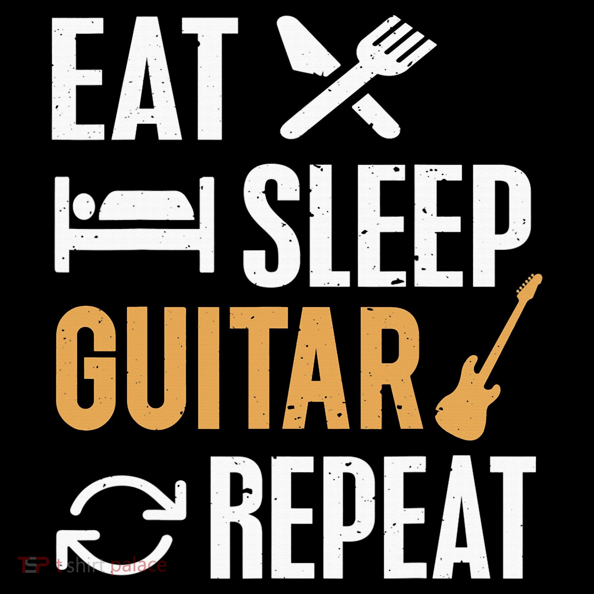 Eat Sleep Guitar Repeat Tshirt For Guitar Lovers Sweatshirt