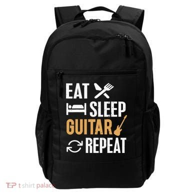 Eat Sleep Guitar Repeat Tshirt For Guitar Lovers Backpack