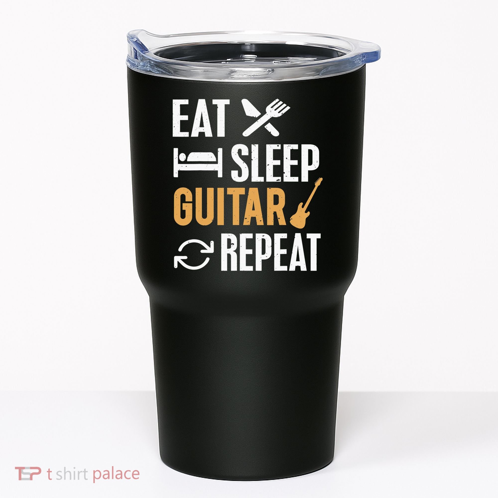 Eat Sleep Guitar Repeat Tshirt For Guitar Lovers Tumbler