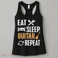 Eat Sleep Guitar Repeat Tshirt For Guitar Lovers Women's Tank Top thumb 3