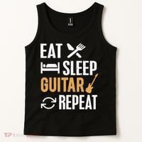 Eat Sleep Guitar Repeat Tshirt For Guitar Lovers Tank Top thumb 2