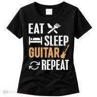 Eat Sleep Guitar Repeat Tshirt For Guitar Lovers Women's T-Shirt thumb 0