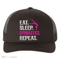 Eat Sleep Gymnastics Repeat Gymnastics Player Yupoong Adult 5-Panel Trucker Hat thumb 0