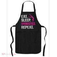 Eat Sleep Gymnastics Repeat Gymnastics Player Apron thumb 0