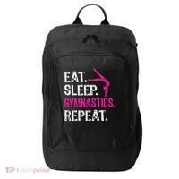 Eat Sleep Gymnastics Repeat Gymnastics Player City Backpack thumb 0