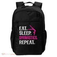 Eat Sleep Gymnastics Repeat Gymnastics Player Backpack thumb 0