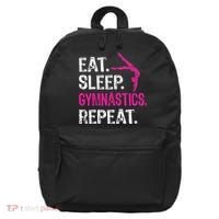 Eat Sleep Gymnastics Repeat Gymnastics Player 16 in Basic Backpack thumb 0