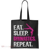 Eat Sleep Gymnastics Repeat Gymnastics Player Tote Bag thumb 0