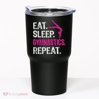 Eat Sleep Gymnastics Repeat Gymnastics Player Tumbler thumb 0