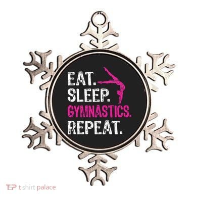 Eat Sleep Gymnastics Repeat Gymnastics Player Ornament
