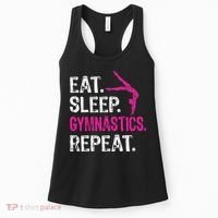 Eat Sleep Gymnastics Repeat Gymnastics Player Women's Tank Top thumb 0
