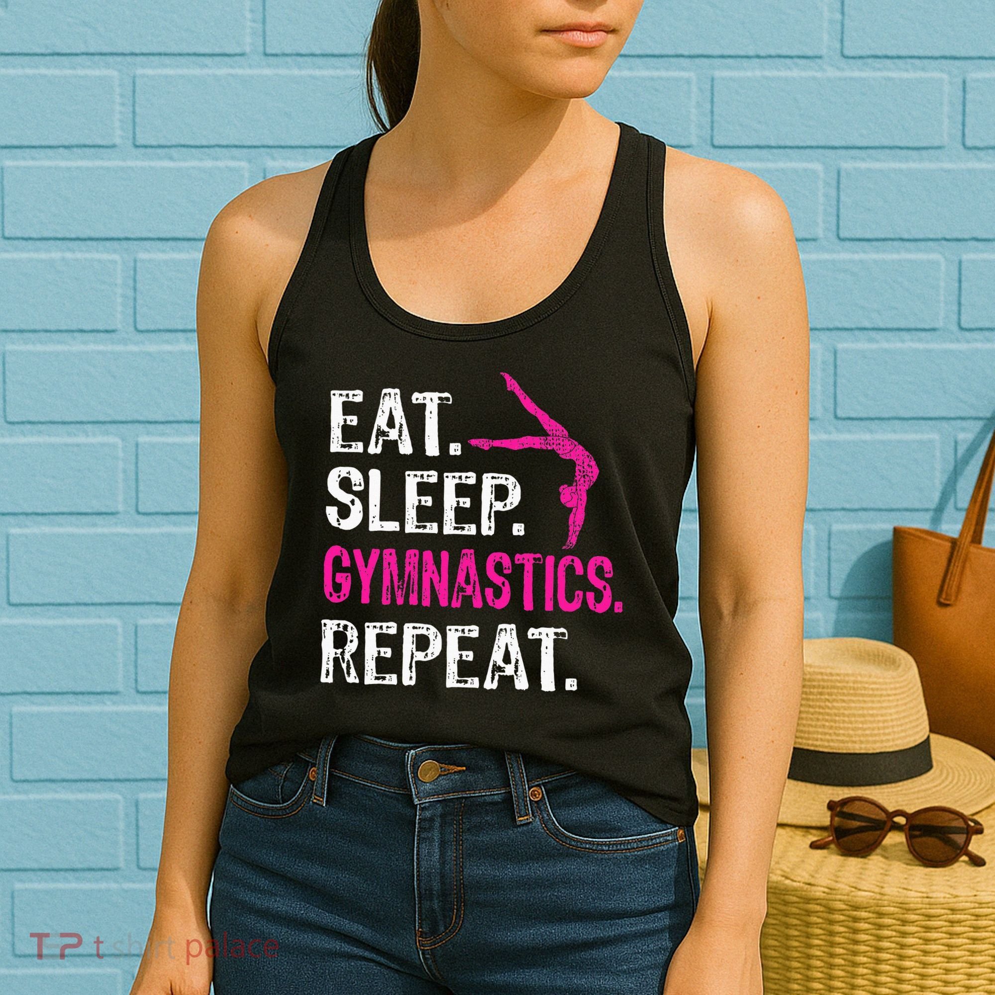 Eat Sleep Gymnastics Repeat Gymnastics Player Women's Tank Top