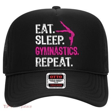 Eat Sleep Gymnastics Repeat Gymnastics Player Hat
