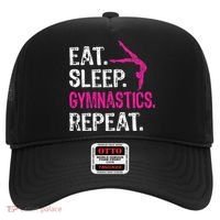 Eat Sleep Gymnastics Repeat Gymnastics Player Hat thumb 0