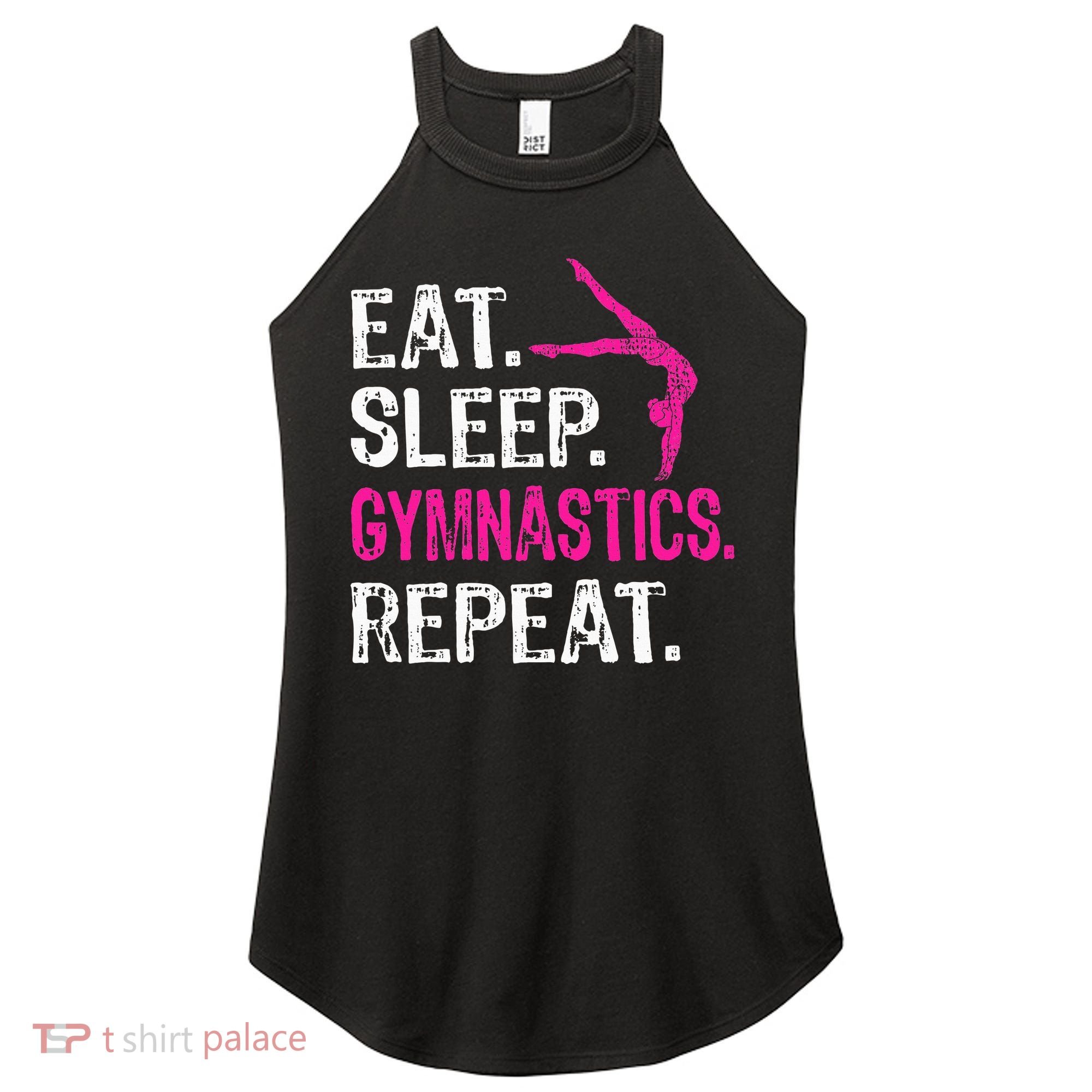 Eat Sleep Gymnastics Repeat Gymnastics Player Women's Perfect Tri Rocker Tank