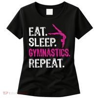 Eat Sleep Gymnastics Repeat Gymnastics Player Women's T-Shirt thumb 0