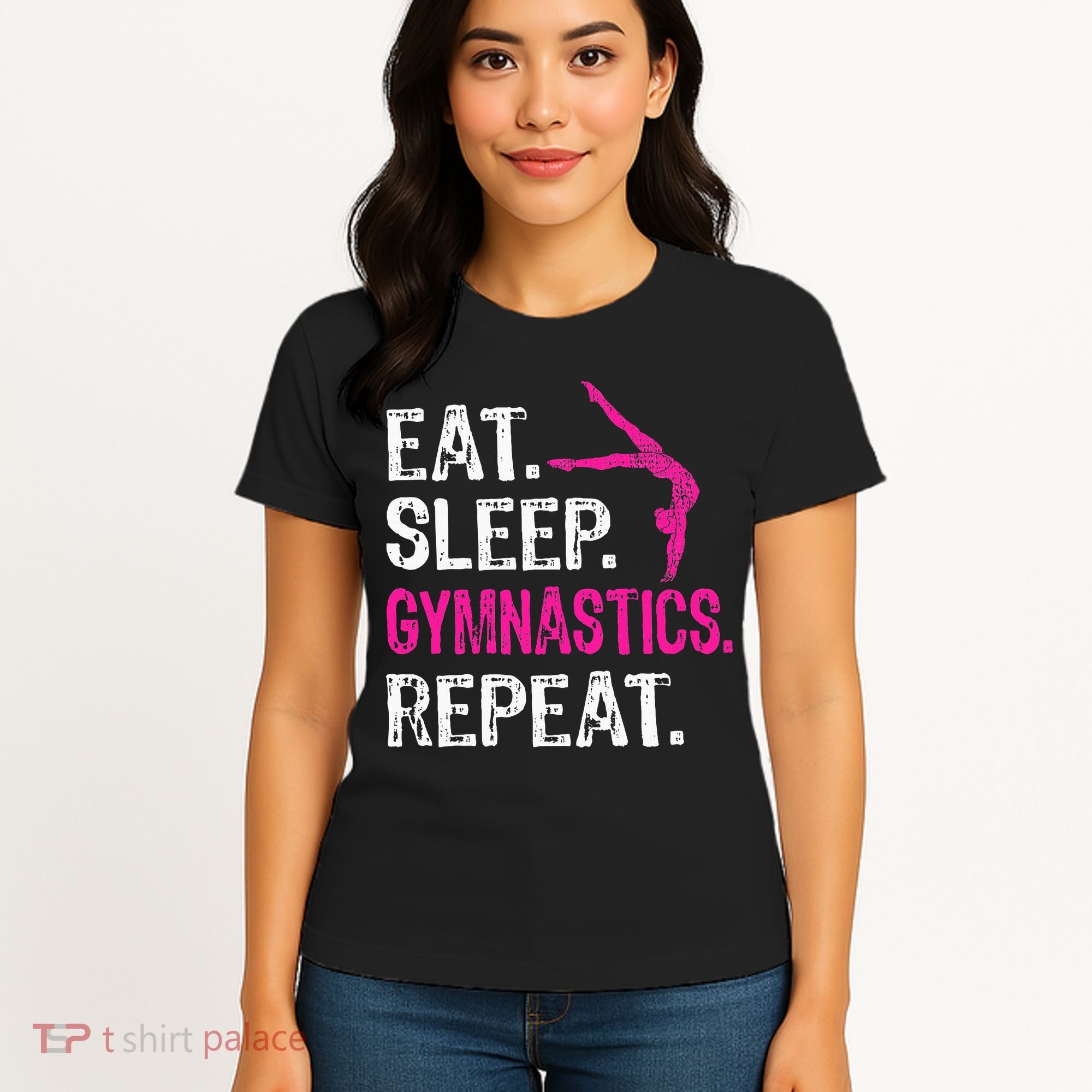 Eat Sleep Gymnastics Repeat Gymnastics Player Women's T-Shirt