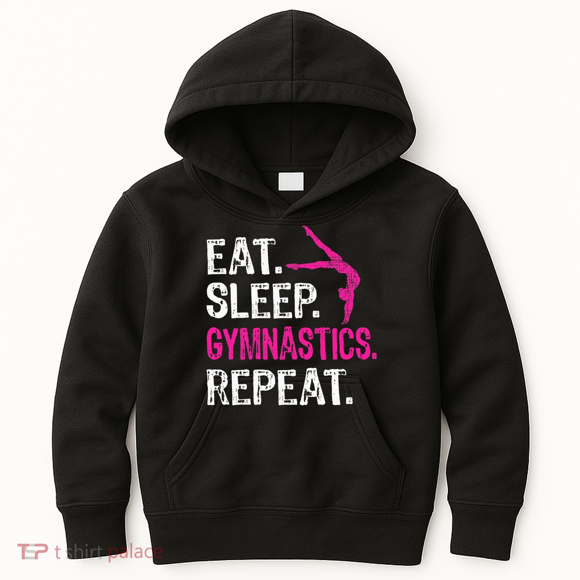 Eat Sleep Gymnastics Repeat Gymnastics Player Kids Hoodie