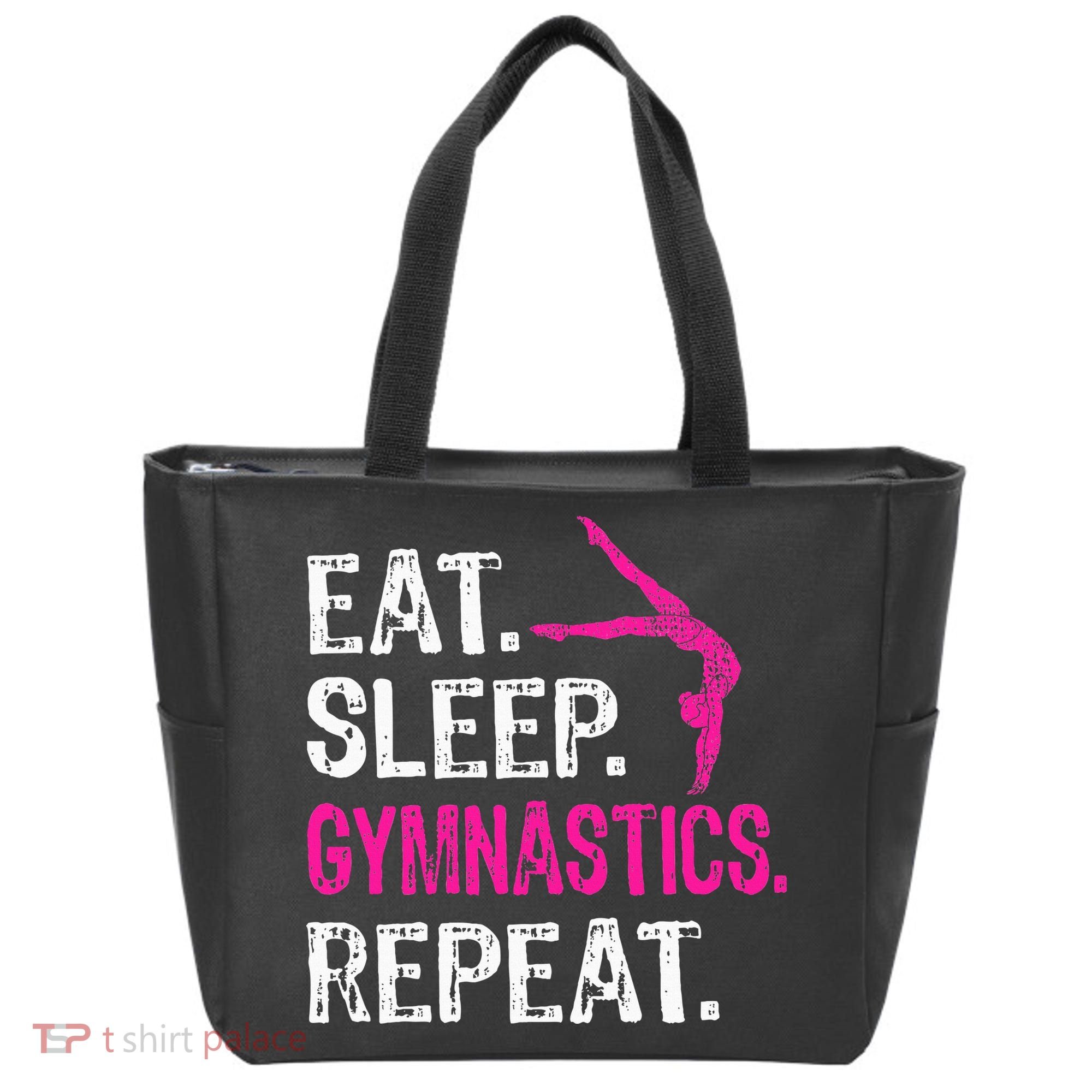 Eat Sleep Gymnastics Repeat Gymnastics Player Tote Bag
