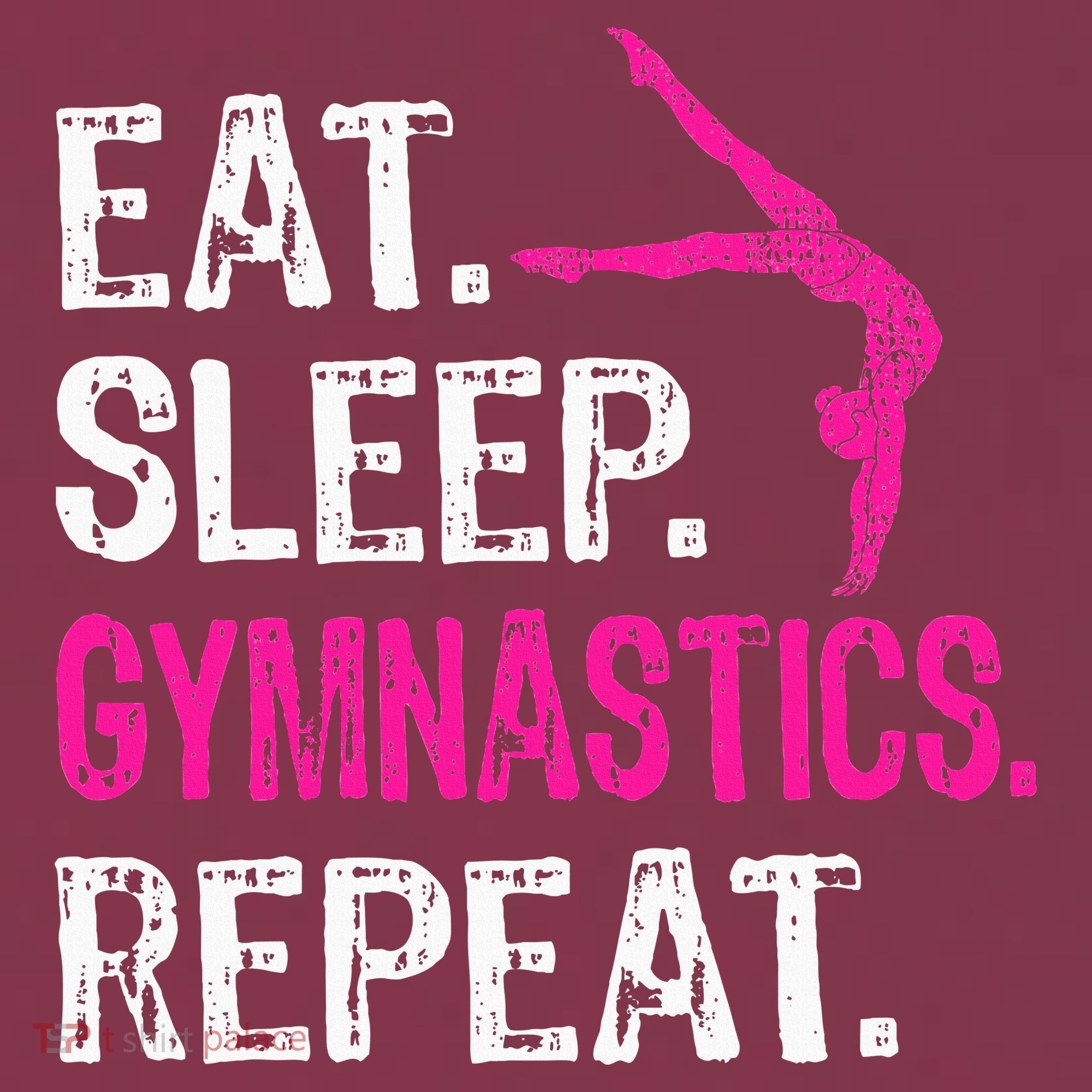 Eat Sleep Gymnastics Repeat Gymnastics Player 16oz Travel Tumbler