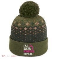 Eat Sleep Gymnastics Repeat Gymnastics Player The Baniff Cuffed Pom Beanie thumb 0