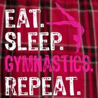Eat Sleep Gymnastics Repeat Gymnastics Player Men's Flannel Plaid Pajama Pants thumb 2