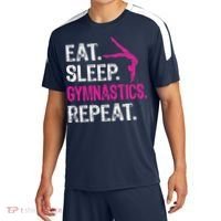 Eat Sleep Gymnastics Repeat Gymnastics Player Sport-Tek Competitor United Soccer Jersey thumb 0