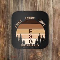 Environment Social Governance Retro ESG Coaster thumb 0