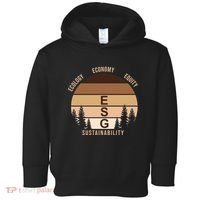 Environment Social Governance Retro ESG Toddler Hoodie thumb 0