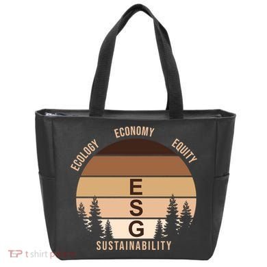 Environment Social Governance Retro ESG Tote Bag