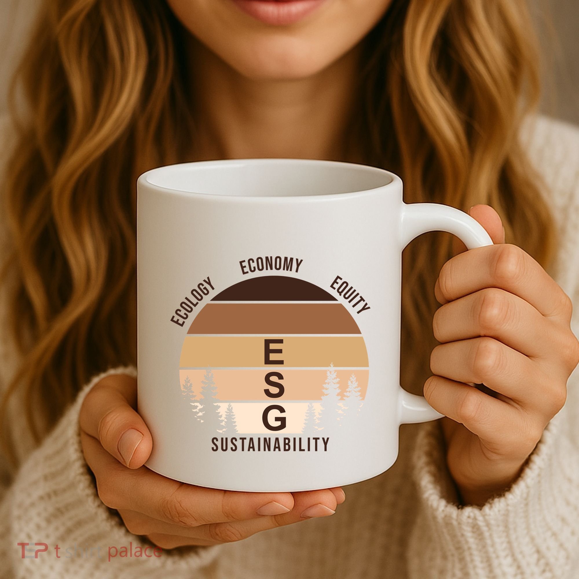 Environment Social Governance Retro ESG Coffee Mug