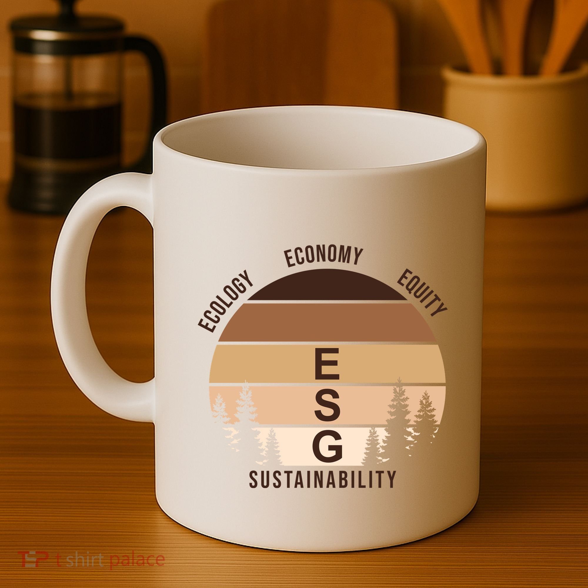 Environment Social Governance Retro ESG Coffee Mug