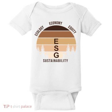 Environment Social Governance Retro ESG Baby Bodysuit
