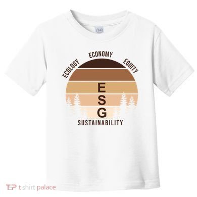Environment Social Governance Retro ESG Toddler T-Shirt