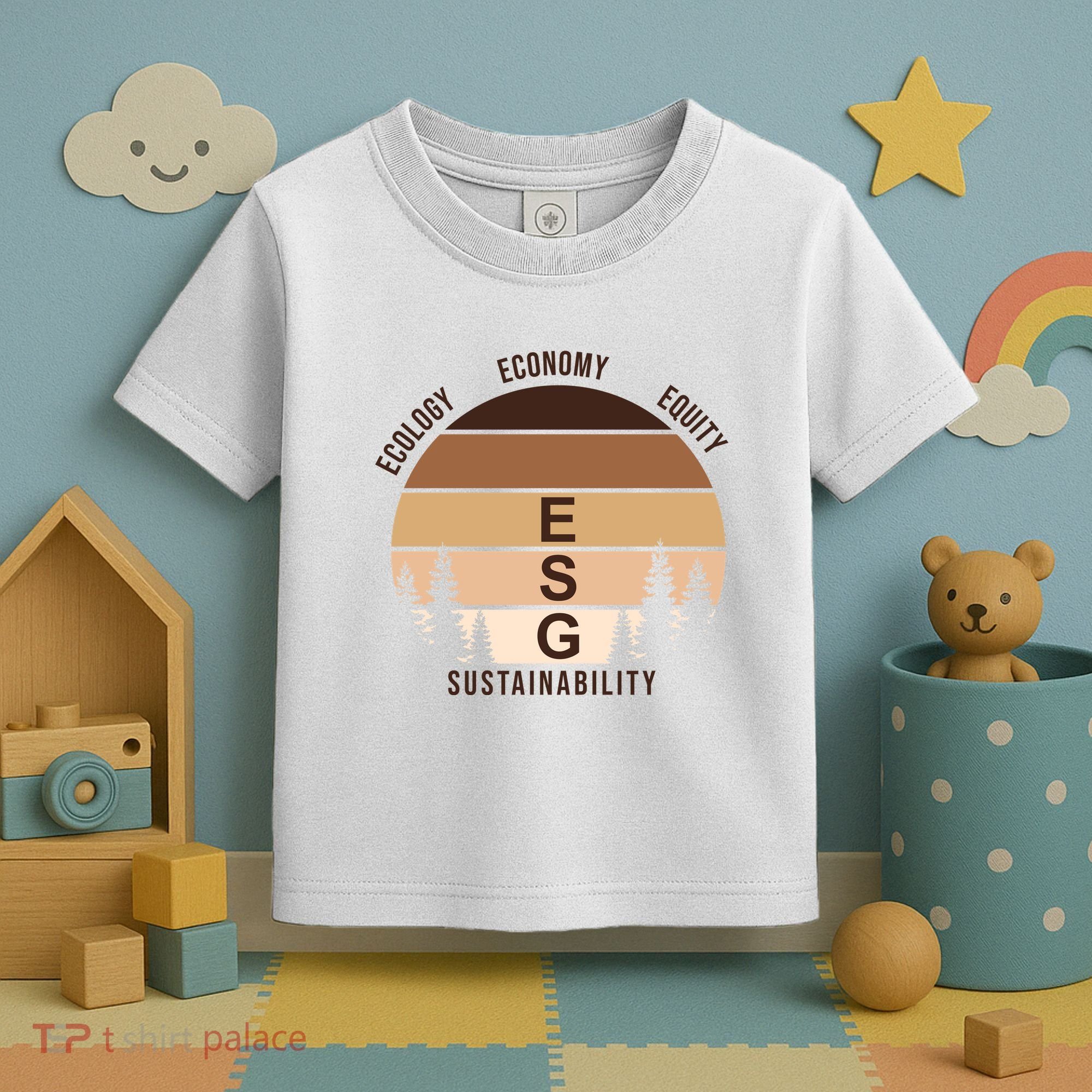 Environment Social Governance Retro ESG Toddler T-Shirt