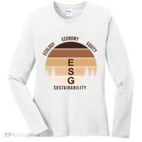 Environment Social Governance Retro ESG Women's Long Sleeve Shirt thumb 0