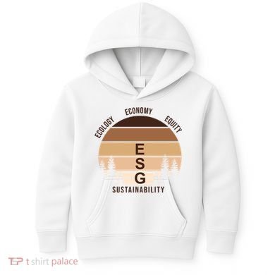 Environment Social Governance Retro ESG Kids Hoodie
