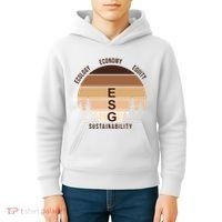 Environment Social Governance Retro ESG Kids Hoodie thumb 4