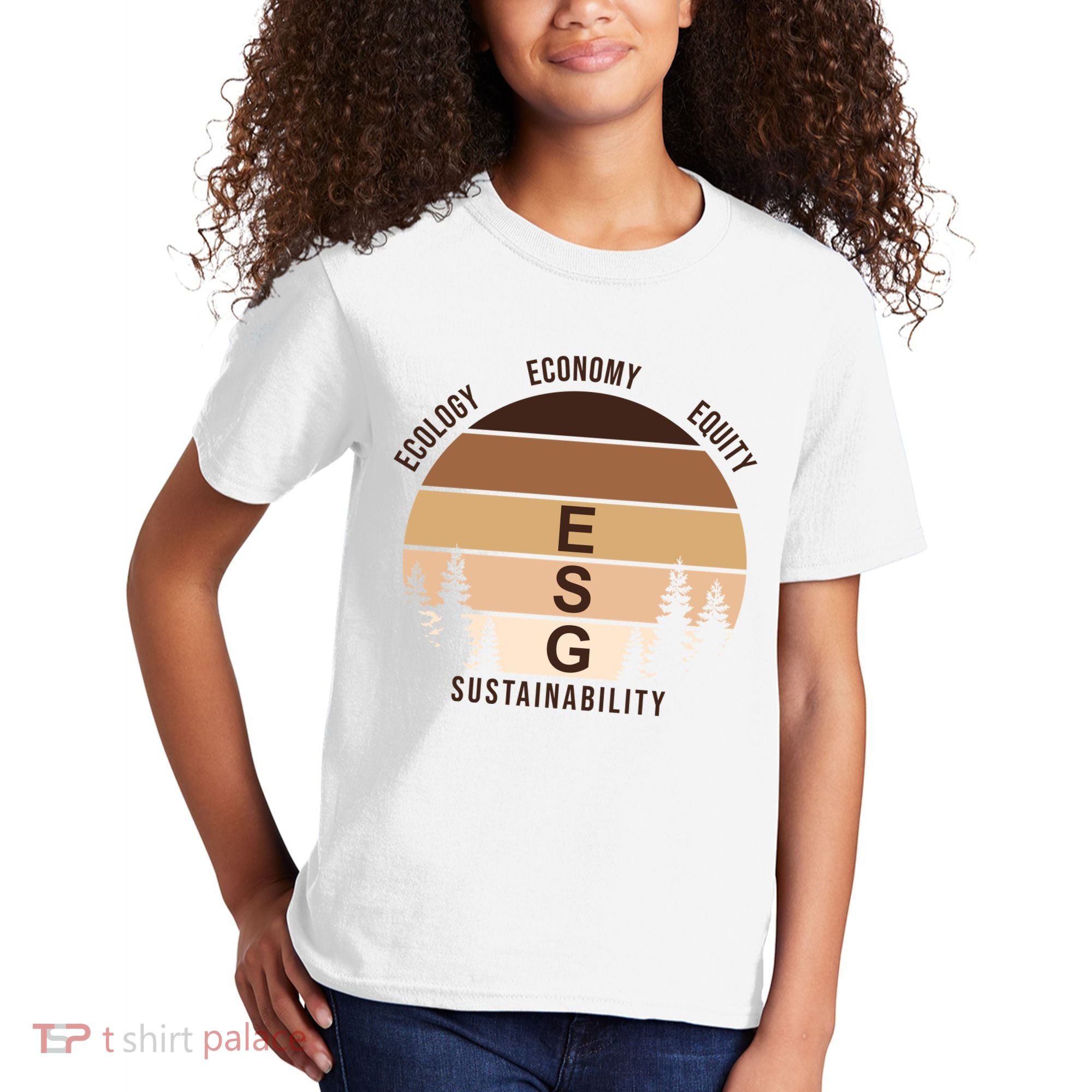 Environment Social Governance Retro ESG Kids T-Shirt